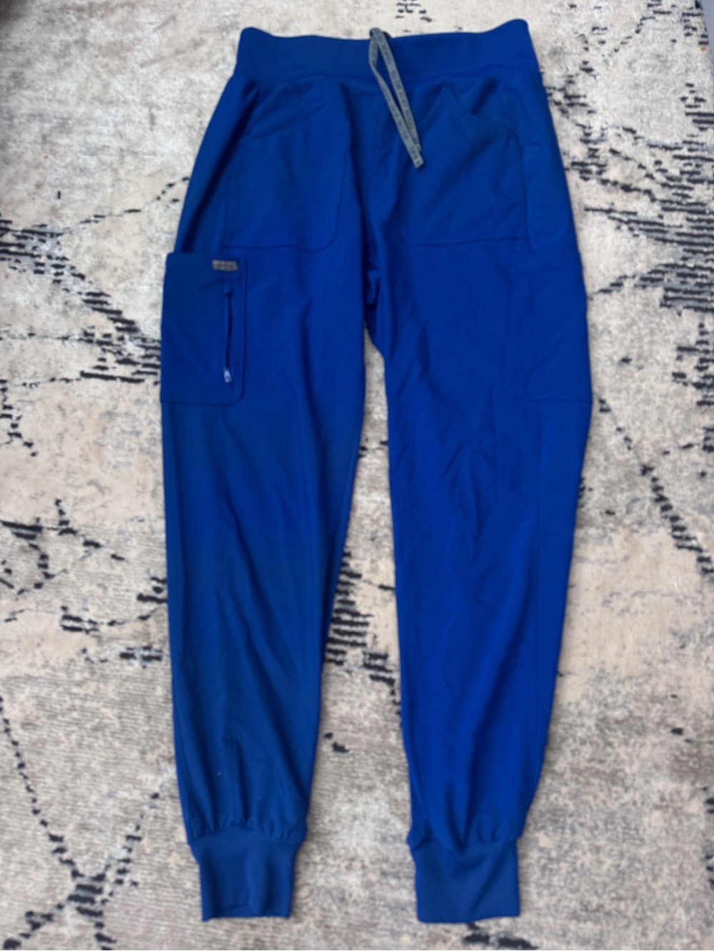 Royal Blue Drawstring Jogger Scrub Pants